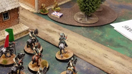 Italian cavalry changing the British.